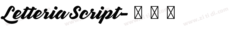 Letteria Script字体转换 Letteria Script字体转换